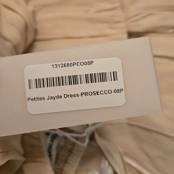 NEW Reformation Jayde Dress Size 8P Prosecco NWT Bridesmaid Maxi - Picture 8 of 10